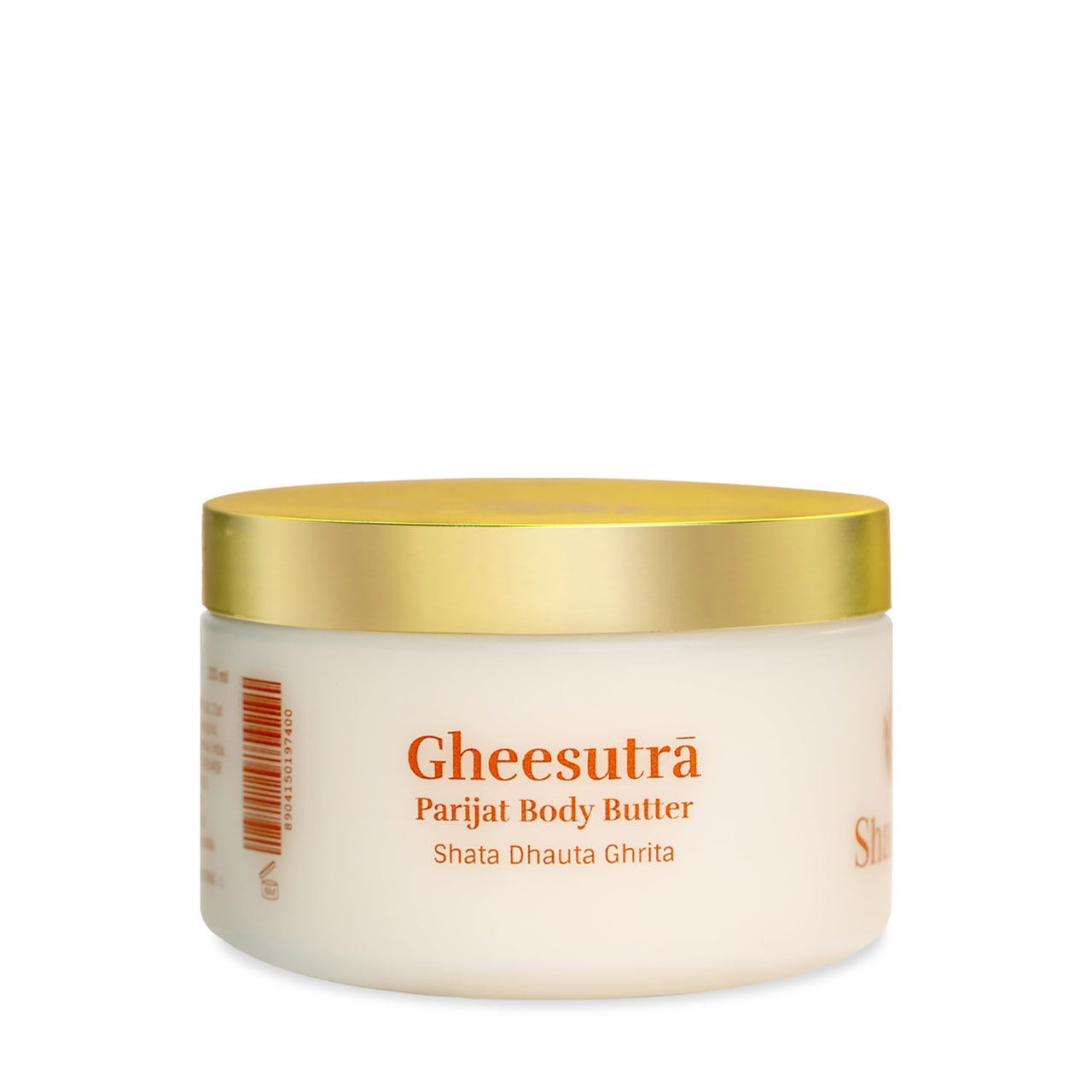 Shankara Gheesutrā Parijat Body Butter with Ayurvedic Ghee, Kokum Butter, and Aloe Vera for Dry Skin Hydration and Nourishment, Unisex Natural Glow Skin Rejuvenation - 200ml