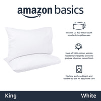 Basics 400 Thread Count Cotton Pillow Case, 40