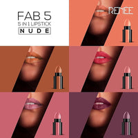 RENEE Lipstick FAB5 (Matte) & Lipstick FAB5 Nude (Matte)
