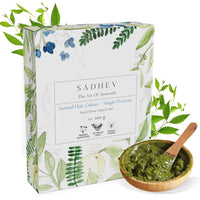 Sadhev Ayurvedic Heena Powder 100% Organic Plant-Based Natural Henna Powder For Hair - 100g (Pack of 1) - Single Process
