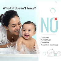 Mylo Baby Body Wash and Shampoo 200 ml | Gentle Cleansing Head-to-Toe | Tear Free Formulation | Made Safe Certified | Dermatologically Tested