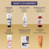 Ayouthveda Best Wishes Gift Hamper For Family & Friends | Luxury Combo Kit for All Occasions | Personal care Essential | Pack of 6 | New Year Special Gift