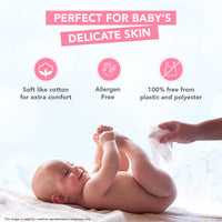 The Moms Co Rash Free Baby Wet Wipes, 99% pure water, 100% plant-based with Aloe Vera, Calendula, Eucalyptus Oil & Vitamin E | Anti-bacterial, Allergen Free & Non-Irritating - Pack of 1