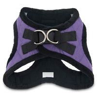 Voyager Step-In Plush Dog Harness – Soft Plush, Step In Vest Harness for Small and Medium Dogs by Best Pet Supplies - Harness (Purple Faux Leather), S (Chest: 14.5 - 16
