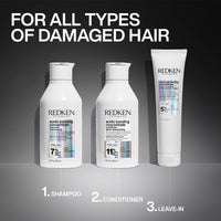 Redken Acidic Bonding Concentrate Conditioner With Citric Acid, 300 ml | Professional Bond Repair Conditioner For Dry, Damaged, Coloured and Frizzy Hair | For Men & Women