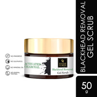 Good Vibes Activated Charcoal Blackhead Removal Gel Face Scrub, 50 g | Exfoliation & Anti-Acne | Deep Pore Cleansing, Moisturizing Scrub For All Skin Types | No Parabens, Sulphates, Mineral Oil