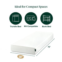 ZINUS 6 Inch Green Tea Memory Foam Mattress [New Version], Queen, Fiberglass free, Medium Firm Feel, Zoned Pressure Relief, Certified Safe Foams & Fabric, Mattress in A Box 6