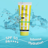 Sunscoop Hydrating Sunscreen | SPF 50+, PA++++ | Mineral Oil & Petroleum Free | Hydrating | Non-Comedogenic | No white cast | 45g