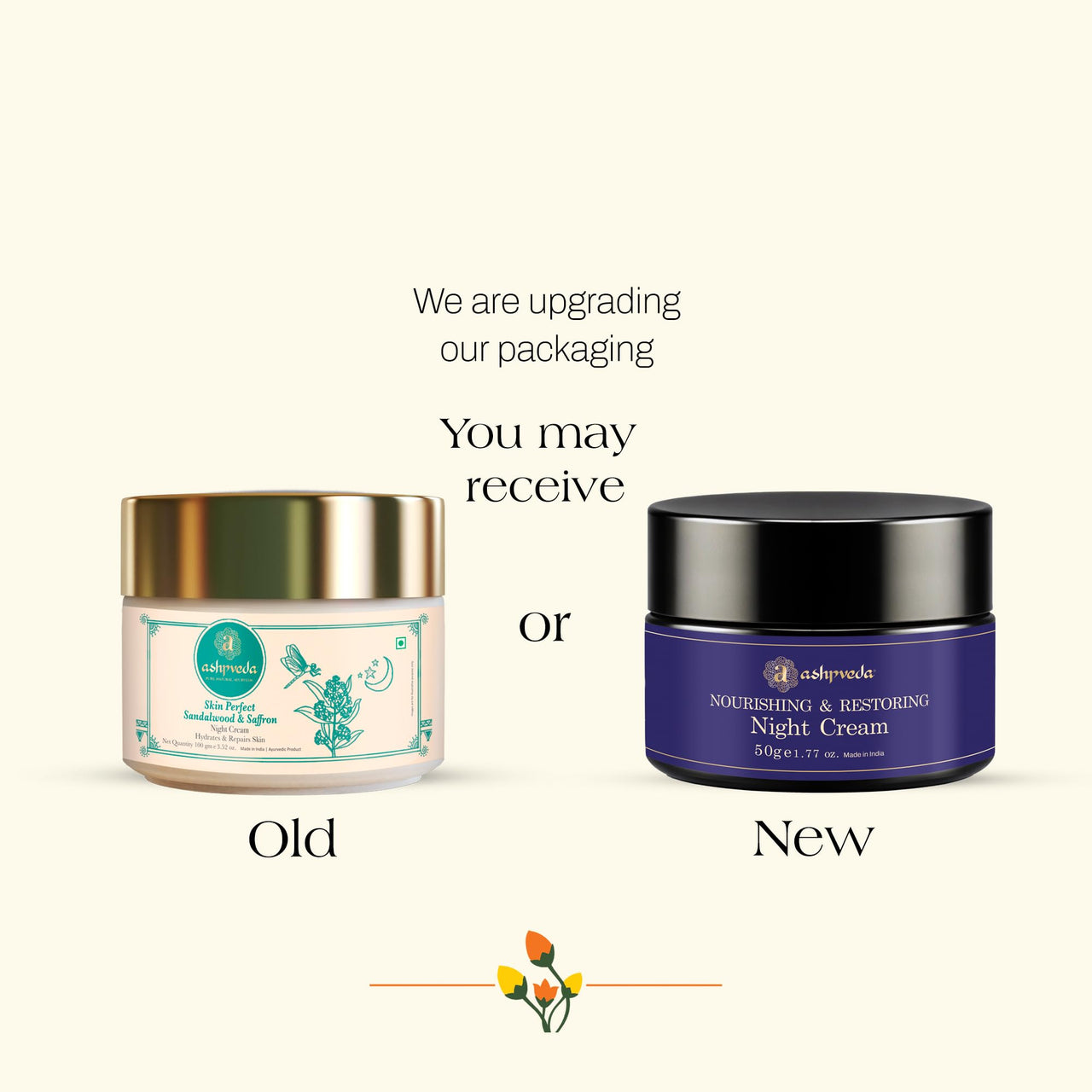 Ashpveda Sandalwood & Saffron Nourishing and Restoring Night Cream | Anti Aging Cream Reduces Fine Lines & Wrinkles | Oil Free & Non Sticky Moisturizer | For Glowing Youthful All Skin Type (30 gm)