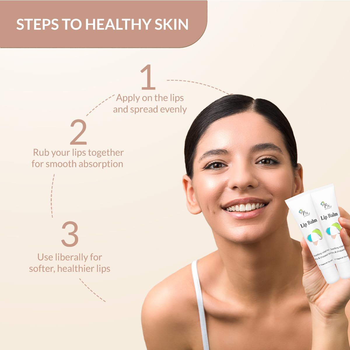 Fixderma Lip Balm With Vitamin C And Vitamin E | Lip Balm For Dark Lips | Dry Lips | Chapped Lips | Lip Gloss - 15ml