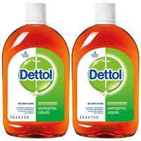 Dettol Antiseptic Disinfectant Liquid, 550ml (Pack of 2) & Dettol Bathing Soap Original, 125gm, Pack of 6