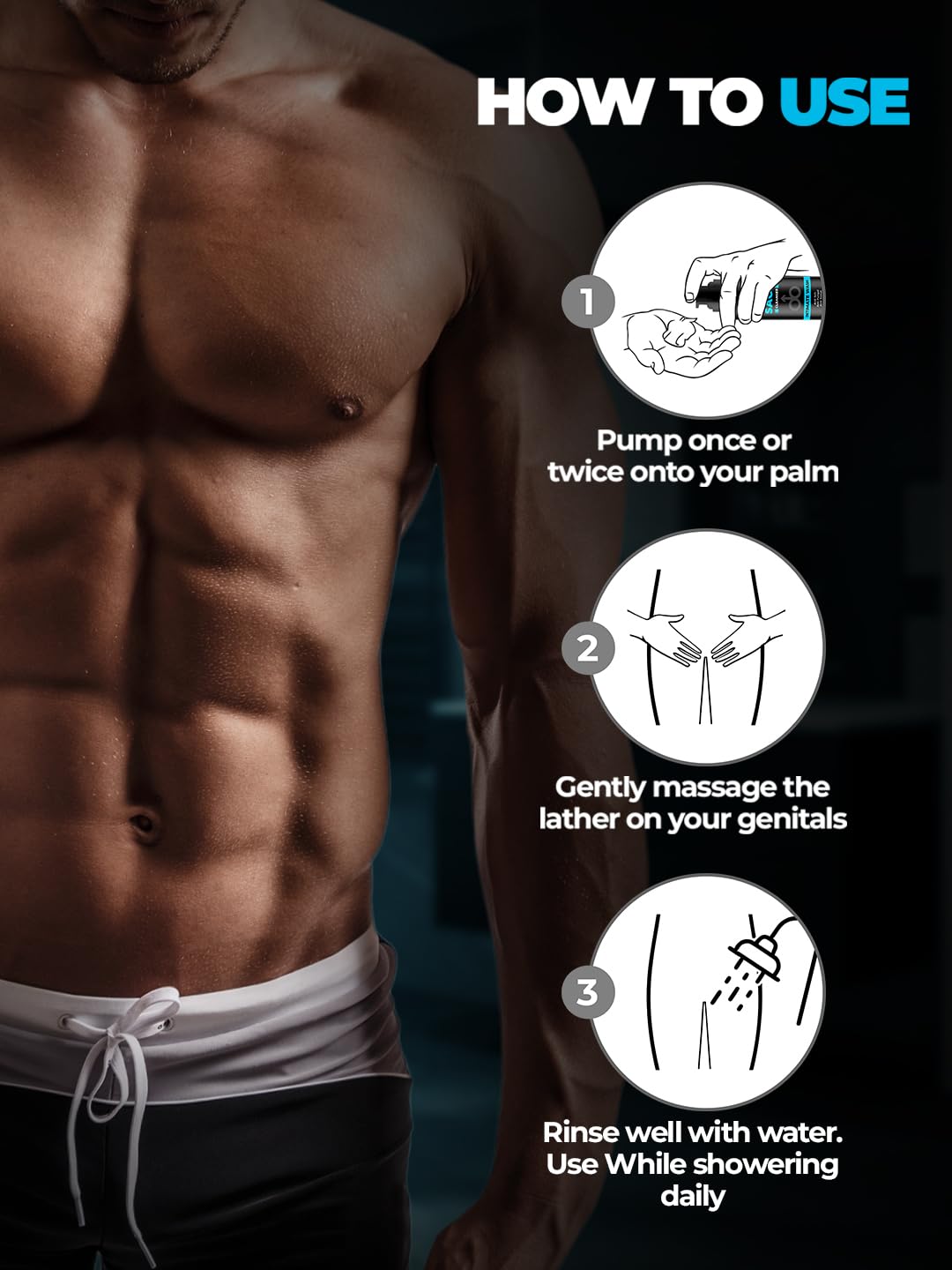 Beardo Ball Sack Intimate Wash For Men, 100ml | Prevent Odour, Itch, Sweating | No Dryness No Irritation | PH Balance Intimate Foaming Cleanser For Men