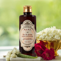 Kama Ayurveda Rose & Jasmine Hair Cleanser (Shampoo), 200ml+Kama Ayurveda Rose & Jasmine Hair Conditioner, 200ml
