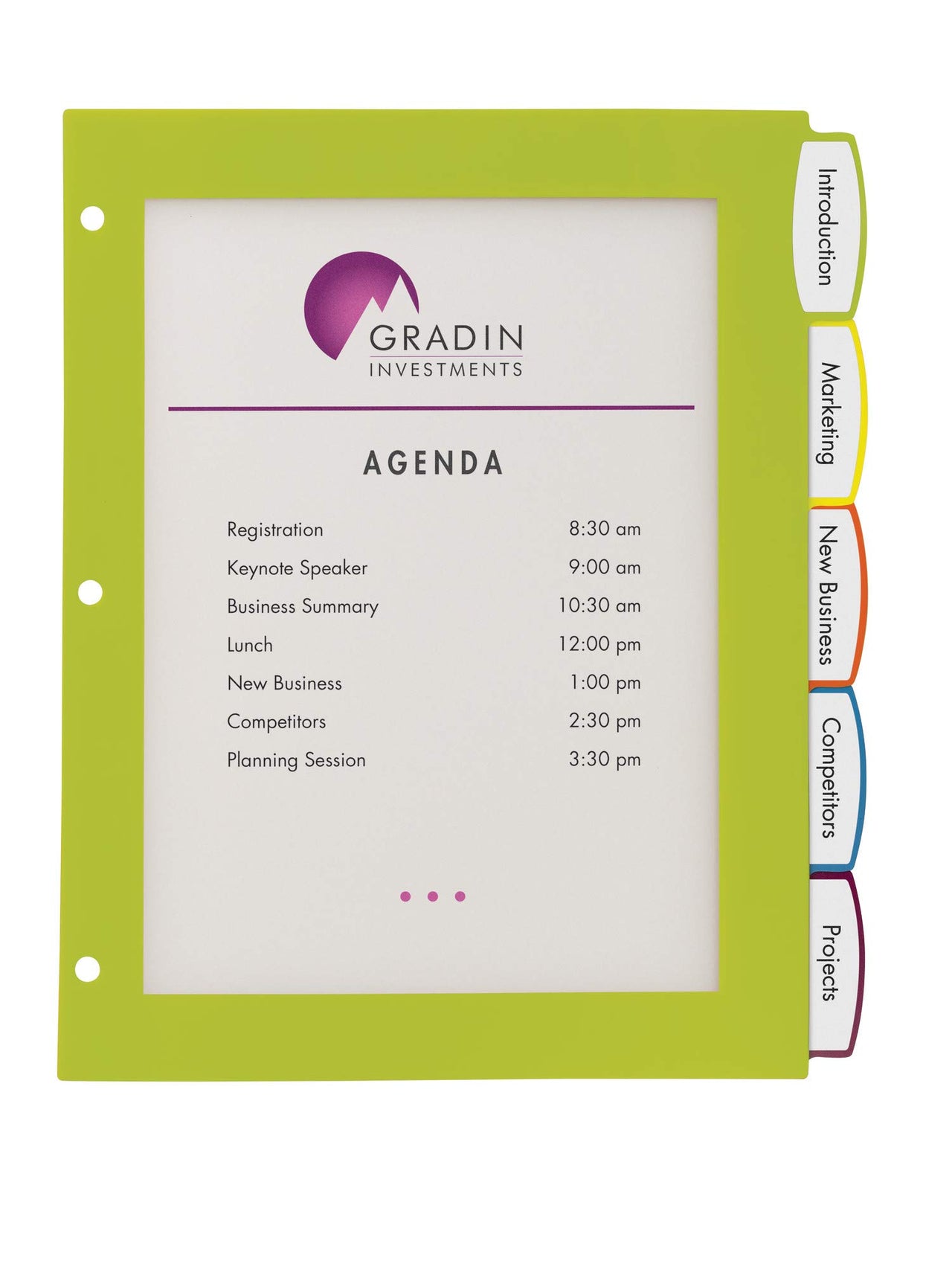 Avery Ultralast Big Tab Plastic Dividers for 3 Ring Binders, 5-Tab Set, Multicolor with White Labels, 1 Set (24900) 5 tab