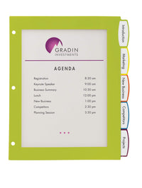 Avery Ultralast Big Tab Plastic Dividers for 3 Ring Binders, 5-Tab Set, Multicolor with White Labels, 1 Set (24900) 5 tab