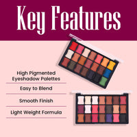 Shryoan Mix & Match Matte Eyeshadow Palette | Highly Pigmented, Easy to Blend, No Fallout, Long Wearing Easy to Blend (21g) (Shade-01)