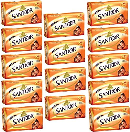 SANTOOR SOAP SANDAL & TURMERIC TOTAL SKIN CARE (14 x 100 g)