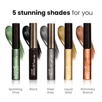 Lakmé Absolute Shine Liquid Eye Liner, Black, Long Lasting Shimmery Liner For A Glossy Finish - Smudge Proof Eye Makeup Gel, Does Not Fade, 4.5 Ml (Pack Of 2)