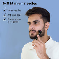 Beardhood Acne Pimple Patch | 72 Hydrocolloid Waterproof Patche and Sotrue Derma Roller For Hair Growth 1 mm with 540 Titanium Needles