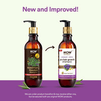 WOW Skin Science Skin Science Rosemary & Biotin Hair Growth Shampoo | Fights Hair Fall | Grows New Hair | Prevents Breakage & Split Ends | Adds Shine To Dull Hair, 250 Gram