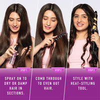 Streax Heat Protectant Spray for Hair - 100 ml, Hair Styling Spray for Women & Men I Heat Protection Spray from heat|Heat protection serum|Protection upto 250°C & 2X Less Hair Breakage