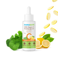 Mamaearth 10% Vitamin C Face Serum, Essence Serum with Vitamin C and Gotu Kola for Skin Illumination - 30ml