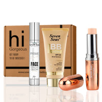 Seven Seas Face Makeup Set For Dark Skin Tone Daily Use Makeup Pack OF 3 (Nude)