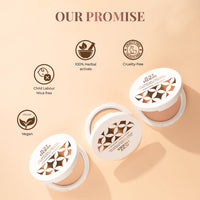 Just Herbs Oil Contarol Radiance Booster Age Defying Compact Powder for face Makeup 9g (Natural)