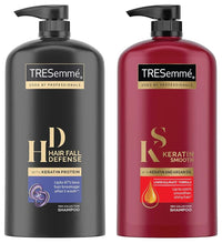 Tresemme Hair Fall Defence Shampoo 1 Ltr & Tresemme Keratin Smooth Shampoo,With Keratin And Argan Oil For Smoother And Shinier Hair, 1 Ltr