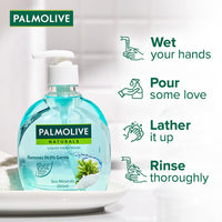 Palmolive Naturals Sea Minerals Liquid Hand Wash Refill 750ml, Remove 99.9% of Germs, Refreshing Fragrance Handwash Refill Pack,