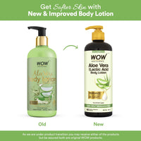 WOW Skin Science Aloe Vera Body Lotion for Ultra Light Hydration - All Skin Type - 400ml