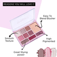 Seven Seas Sunset Eyeshadow 10 Pigmented Colors Eyeshadow Palette| Long Wearing And Easily Blendable Eye Makeup Palette | Matte,Shimmery & Metallic Finish (Skin)