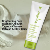 Yapidra Glutathione Brightening Face Wash 75g | Enhances Skin Radiance & Reduces Pigmentation | Infused with Kojic Acid, Vitamin C & Antioxidants | Suitable for All Skin Types