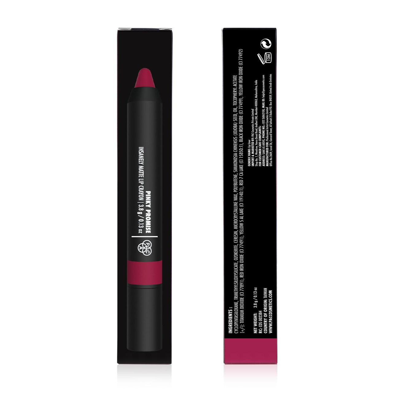 PAC Insanely Matte Lip Crayon (Pinky Promise)