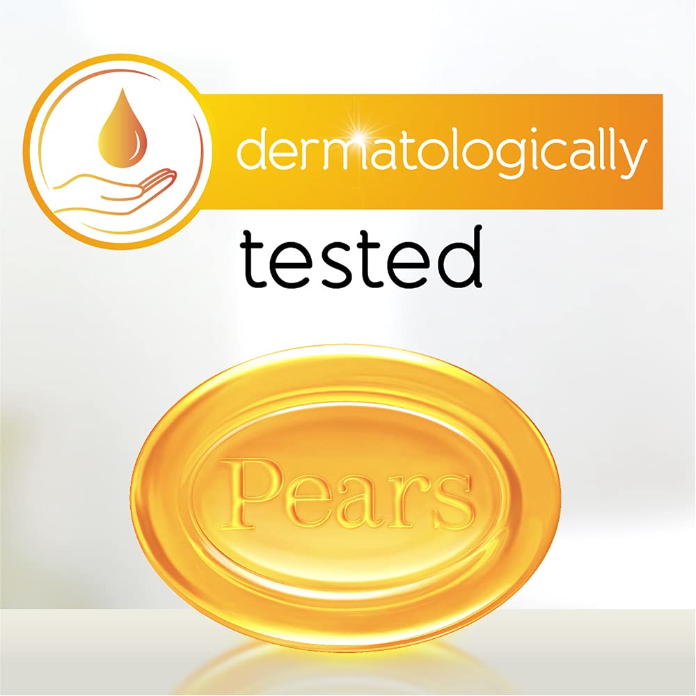 Pears Pure & Gentle Soap Bar (Combo Pack of 16) - With Glycerin for Soft, Glowing Skin & Body, Paraben-Free Body Soaps For Bath Ideal for Men & Women