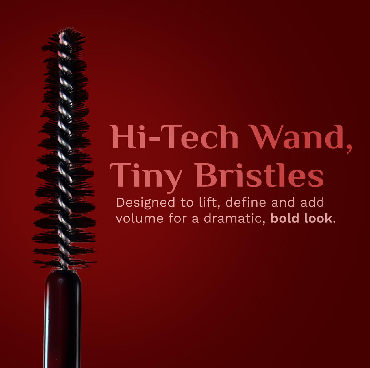 Pilgrim Mega Volume Waterproof Mascara High-definition Volume Smudge-proof Black Passion-02 | 5ml