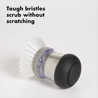 OXO SteeL Soap Dispensing Palm Brush 2-3/4