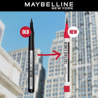 Maybelline New York Eyeliner, Intense Eyeliner, Long-lasting, Felt-tip Applicator, Line Tattoo High Impact Liner, Black