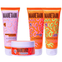MANETAIN Washday Bundle | Moisturizing Shampoo 100ml , Multipurpose Conditioner 100gm , Volume Gel 100ml & Curl Cream 100ml | Hydrating, Anti-Frizz, Curl-Enhancing for Curly, Wavy Hair | Protein/Moisture Balanced | Vegan, No Sulfates or Silicones