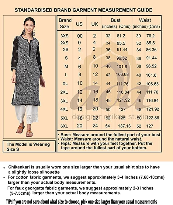 Ada Needlecraft Lucknowi Chikankari Pure Cotton Kurti Kurta for Women