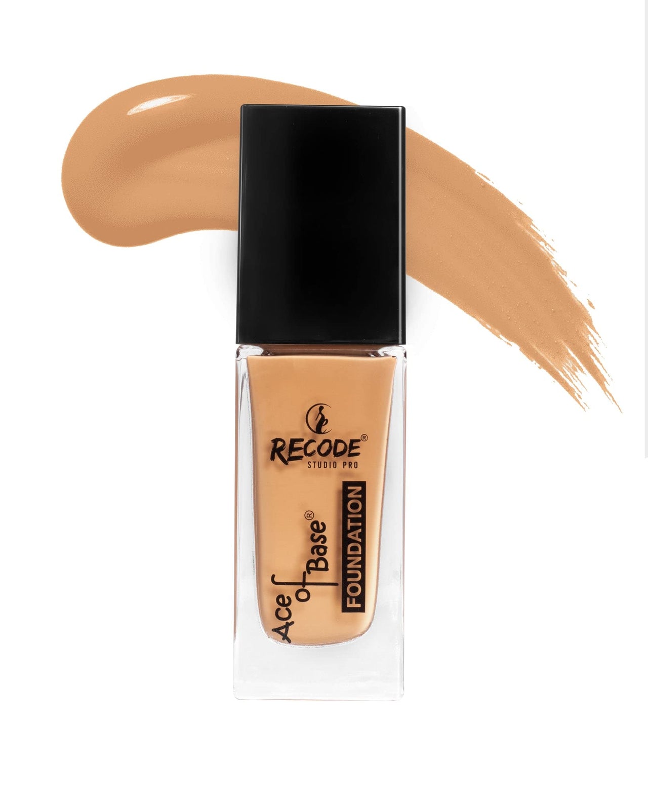 Recode Ace of Base Foundation 30ml | Shade 04 - Lodhiana | Luminious Matte Finish | Lightweight | Long-Lasting | Waterproof | High Coverage