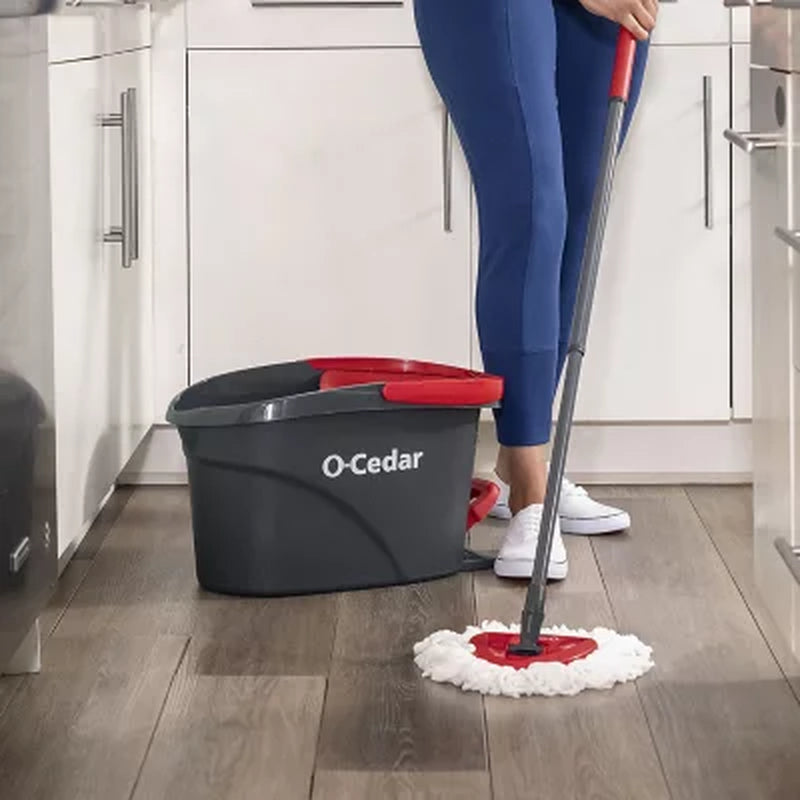O-Cedar Easy Wring Spin Mop System, 4 Ct.