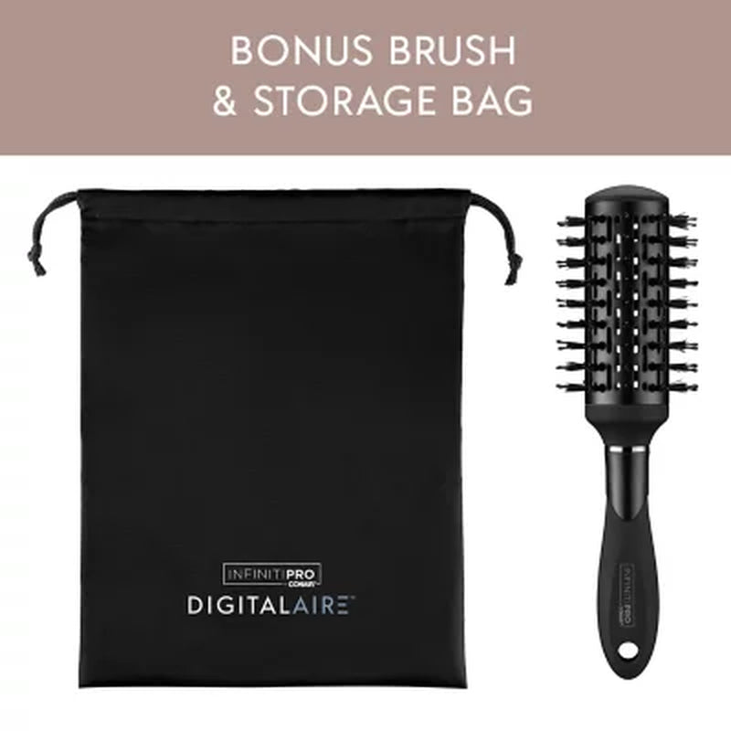 Infinitipro by Conair Digitalaire Hair Dryer with Brush and Storage Bag