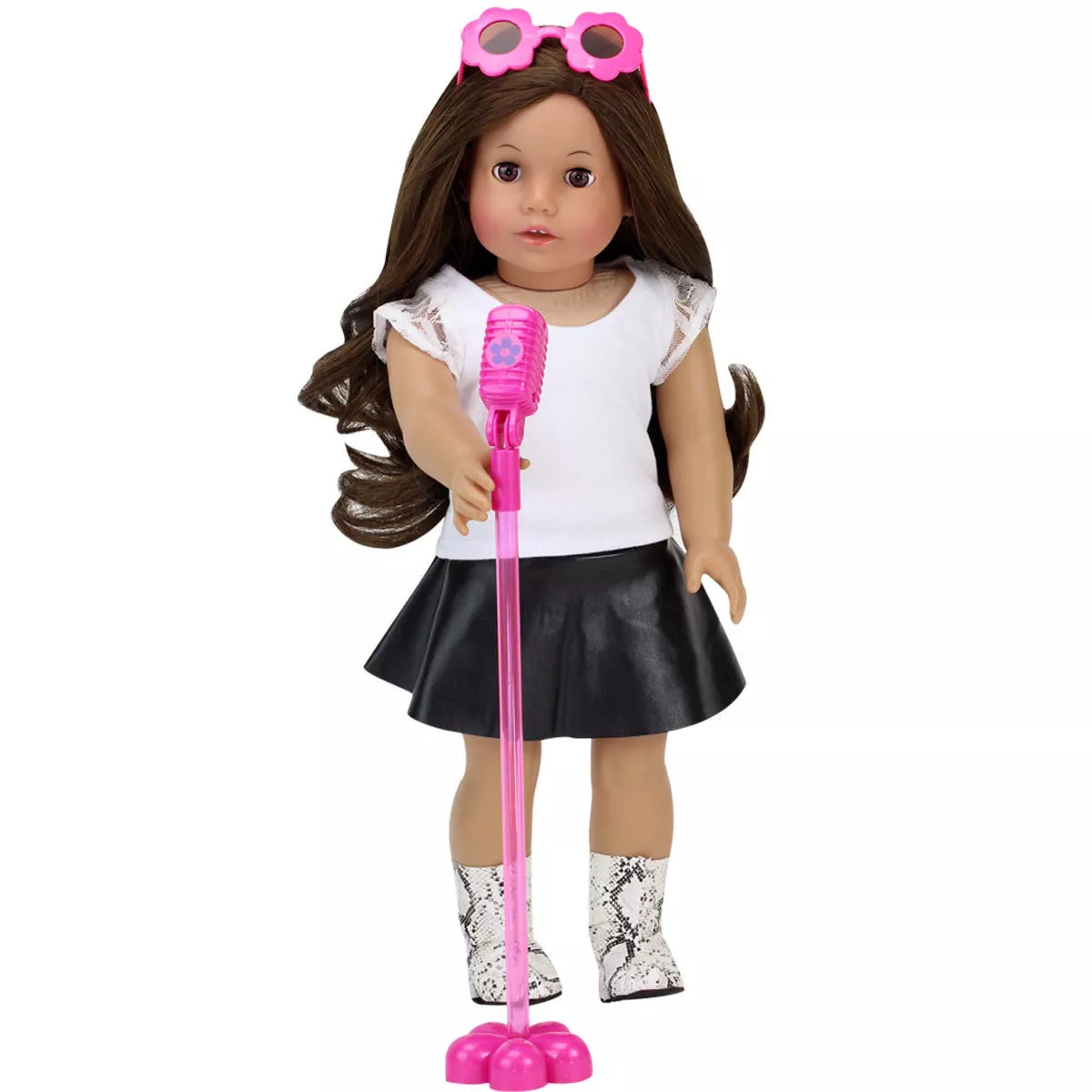 Sophia’S Guitar, Sunglasses and Microphone for 18" Dolls, Pink