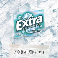 Extra Polar Ice Sugar Free Chewing Gum, 15 Pcs., 10 Pk.