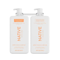 Native Sweet Peach & Nectar Shampoo & Conditioner, 34 Fl. Oz., 2Pk.