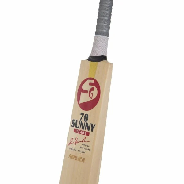 SG 70 Sunny Years English Willow Cricket Bat With SG|Str8bat Sensor, Full Size