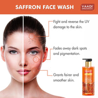 Vaadi Herbals Pvt Ltd Skin Whitening Saffron Face Wash With Sandal Extract, 250 ml