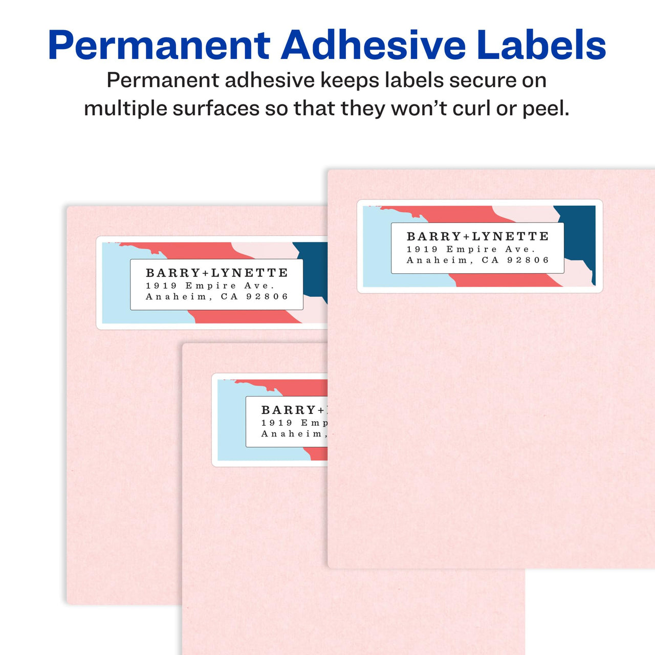Avery Address Labels with Sure Feed and Easy Peel Technology, Glossy White Labels, 1" x 2-5/8", Permanent, Laser/Inkjet, 750 Glossy Labels (6526) 750 labels 1" X 2-5/8"