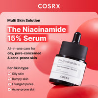 COSRX Niacinamide 15% Face Serum 20Ml, Minimizing Pores & Sebums, Blemish Treatments For Discoloration, Dark Spots, Enlarged Pores, Artificial Fragrance & Parabens-Free